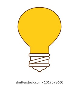 bulb light isolated icon