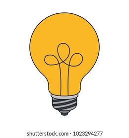 bulb light isolated icon