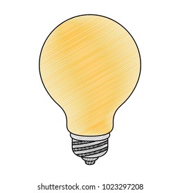 bulb light isolated icon