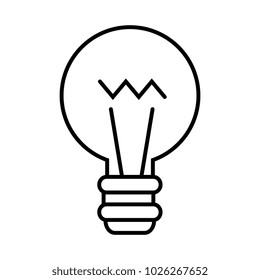 bulb light isolated icon