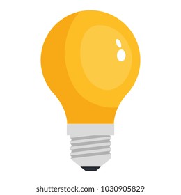 bulb light isolated icon