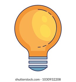 bulb light isolated icon