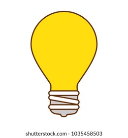 bulb light isolated icon