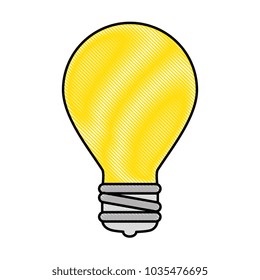 bulb light isolated icon