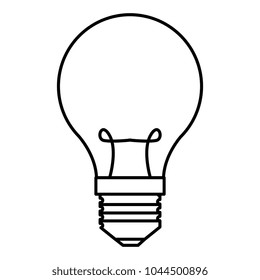 bulb light isolated icon