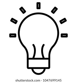 bulb light isolated icon