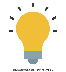 bulb light isolated icon