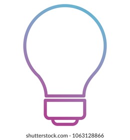 bulb light isolated icon