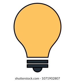 bulb light isolated icon