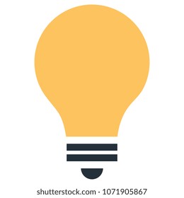bulb light isolated icon