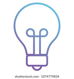 bulb light isolated icon