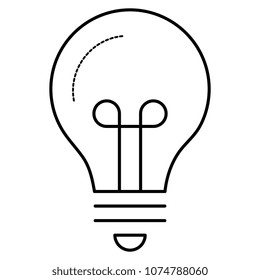 bulb light isolated icon