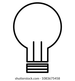 bulb light isolated icon