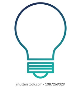 bulb light isolated icon