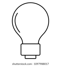 bulb light isolated icon