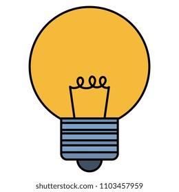 bulb light isolated icon