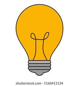 bulb light isolated icon