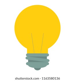 bulb light isolated icon