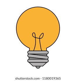 bulb light isolated icon