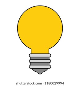 bulb light isolated icon