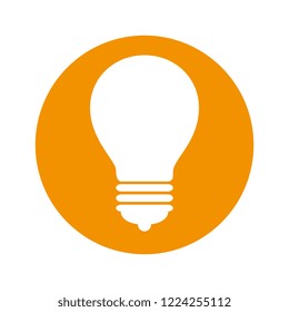 bulb light isolated icon
