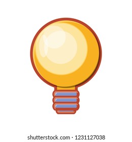 bulb light isolated icon