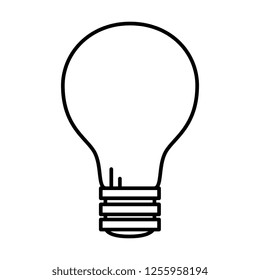 bulb light isolated icon