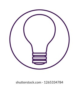 bulb light isolated icon