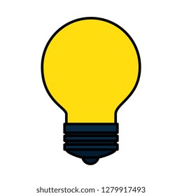 bulb light isolated icon