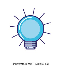 bulb light isolated icon