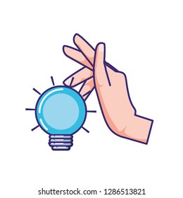 bulb light isolated icon