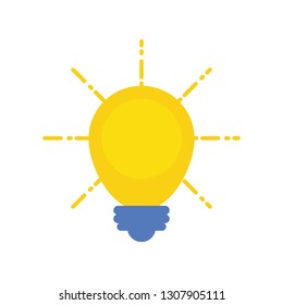 bulb light isolated icon