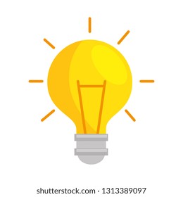 bulb light isolated icon
