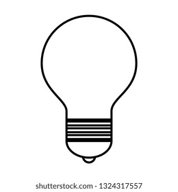 bulb light isolated icon
