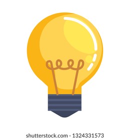 bulb light isolated icon