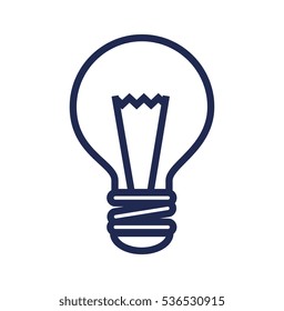 bulb light isolated icon