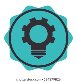 bulb light isolated icon