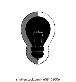 bulb light isolated icon