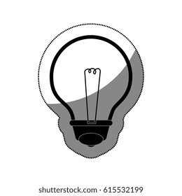 bulb light isolated icon