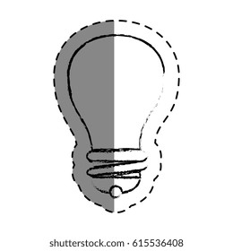 bulb light isolated icon