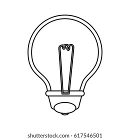 bulb light isolated icon