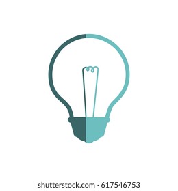 bulb light isolated icon