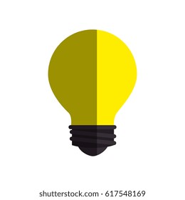 bulb light isolated icon