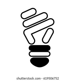 bulb light isolated icon