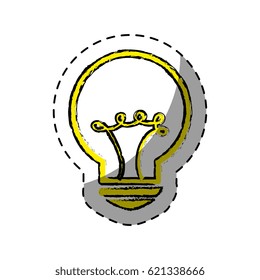 bulb light isolated icon