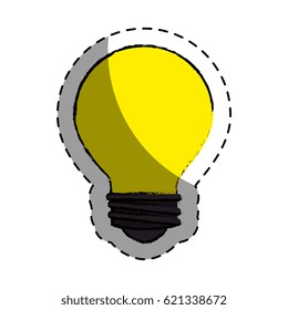 bulb light isolated icon