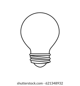 bulb light isolated icon