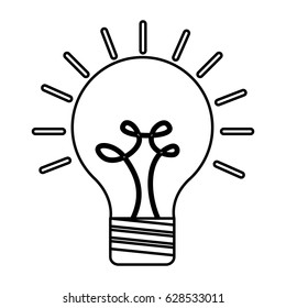 bulb light isolated icon