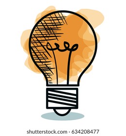bulb light isolated icon