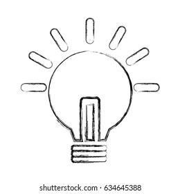 bulb light isolated icon